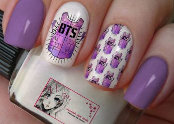 طراحی ناخن bts