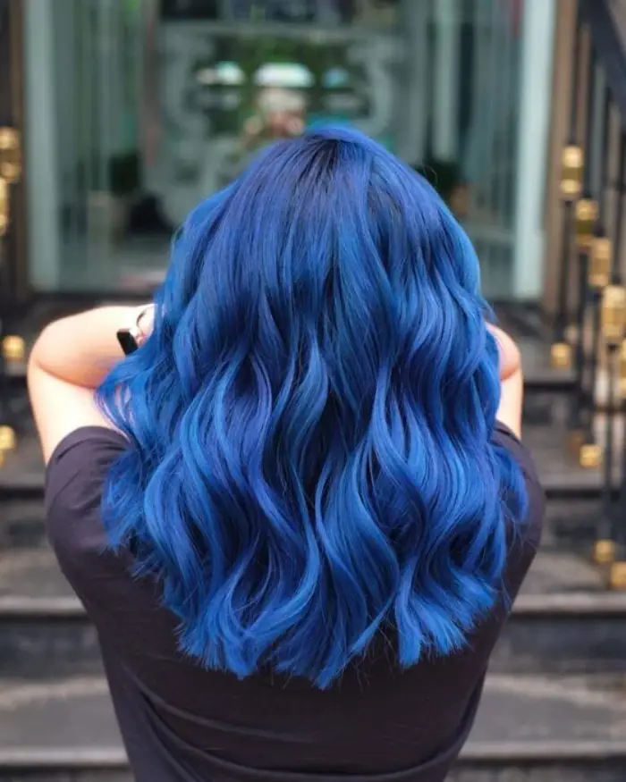 رنگ مو فانتزی آبی